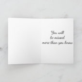 GOOD BYE=CHEERS AND BEST WISHES TO YOU KAART (Binnen)