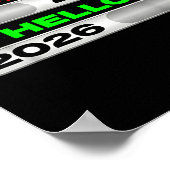 Good Bye Off 2025 Hello 2026 On Happy New Year Tee Poster (Hoek)