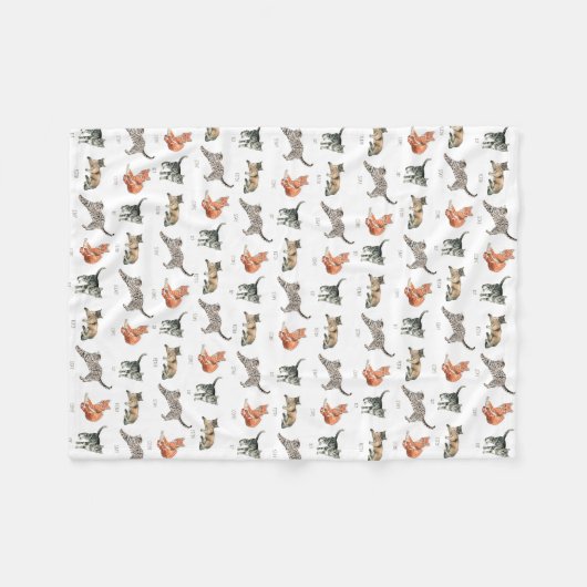 Good Cats Fleece Blanket (Voorkant (Horizontaal))