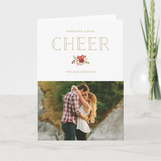 Good Cheer Feestdagen Kaart (Voorkant)