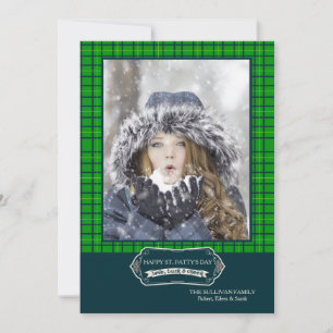 Good Cheer Photo St. Patrick's Day Card Kaart