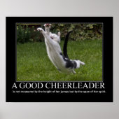 Good Cheerleader Cat Artwork Poster (Voorkant)