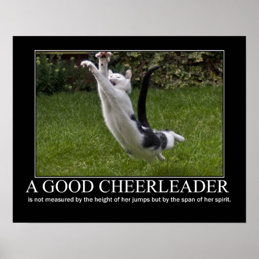 Good Cheerleader Cat Artwork Poster (Voorkant)