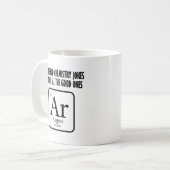 Good Chemistry Jokes Argon Funny Mug Koffiemok (Voorkant links)