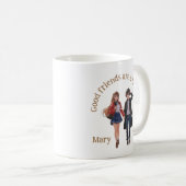 Good Coffee Good Friends are a Treasure Koffiemok (Voorkant rechts)