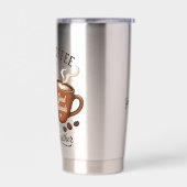 Good Coffee Good Friends mit zwei Kaffeetassen Geïsoleerde Drinkbeker (Links)