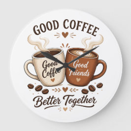 Good Coffee Good Friends mit zwei Kaffeetassen Grote Klok