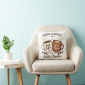 Good Coffee Good Friends mit zwei Kaffeetassen Kussen (Stoel)