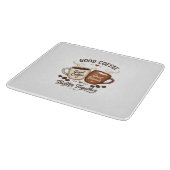 Good Coffee Good Friends mit zwei Kaffeetassen Snijplank (Hoek)