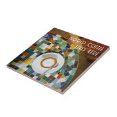 Good coffee lives here, coffee photo tegeltje (Zijkant)