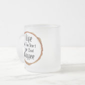 Good Coffee Only Frosted Glass Mug Matglas Koffiemok (Voorkant links)