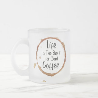Good Coffee Only Frosted Glass Mug Matglas Koffiemok
