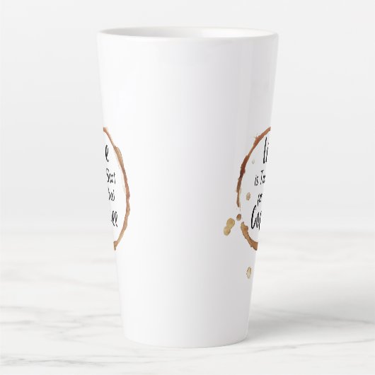 Good Coffee Only Latte Mug Latte Mok (Voorkant)