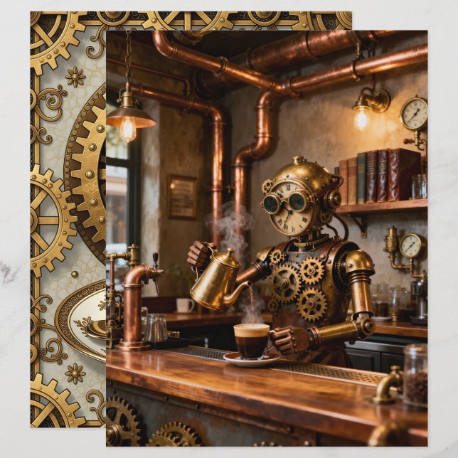 Good Coffee Scrapbook Paper (Voorkant / Achterkant)