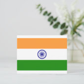 Good color Indian flag "Tiranga" Briefkaart (Staand voorkant)