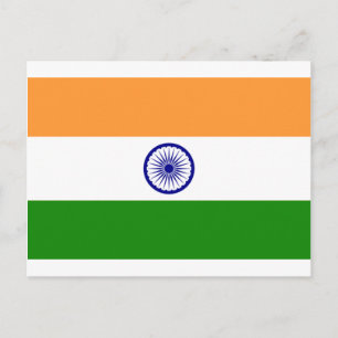 Good color Indian flag "Tiranga" Briefkaart