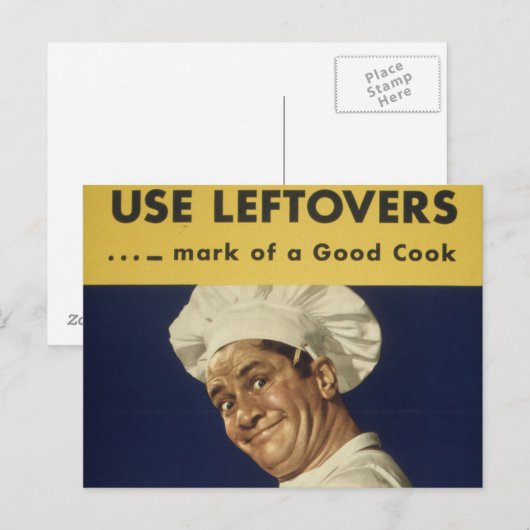 Good Cook -  Cartoon Briefkaart (Voorkant / Achterkant)