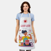 Good Cook Kitchen Apron – Funny & Motivational Coo Schort (Gedragen)