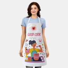 Good Cook Kitchen Apron – Funny & Motivational Coo