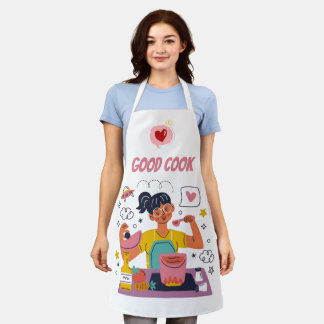 Good Cook Kitchen Apron – Funny & Motivational Coo Schort