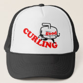 [ GOOD CURLING ] Retro "Stone Guy" Giften door SKO Trucker Pet (Voorkant)