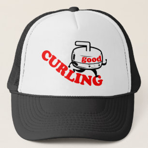 [ GOOD CURLING ] Retro "Stone Guy" Giften door SKO Trucker Pet