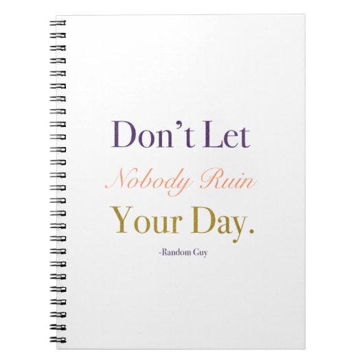 Good Day Laptop Gold Accent Notitieboek (Voorkant)