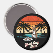 Good Day Mate kangaroo Australia souvenir  Magneet (Voorkant / Achterkant)