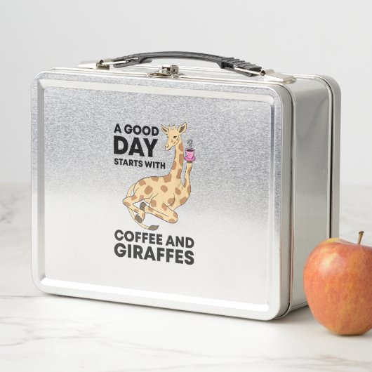 Good Day Starts With Coffee & Giraffe Gift Funny (In situ)