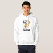 Good Day Starts With Coffee & Giraffe Gift Funny Hoodie (Voorkant volledig)