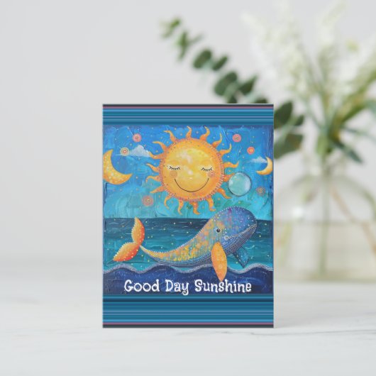 Good Day Sunshine Briefkaart (Staand voorkant)