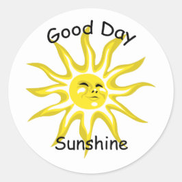 Good Day Sunshine Ronde Sticker
