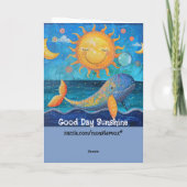 Good Day Sunshine Wenskaart Kaart (Achterkant)