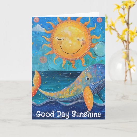 Good Day Sunshine Wenskaart Kaart (Gele Bloem)