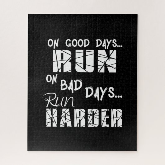 Good Days run - Bad Days run Harder Legpuzzel (Verticaal)