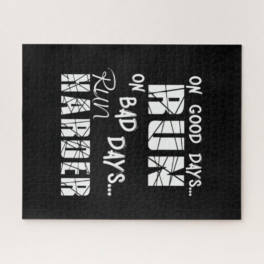 Good Days run - Bad Days run Harder Legpuzzel (Horizontaal)