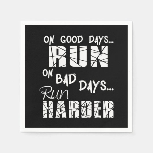 Good Days run - Bad Days run Harder Servet (Voorkant)