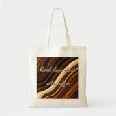Good Days Start With Coffee Swirl Tote Bag - Perso (Voorkant)