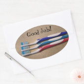 Good Dental Hygiene - Toothbrushes Ovale Sticker (Envelop)