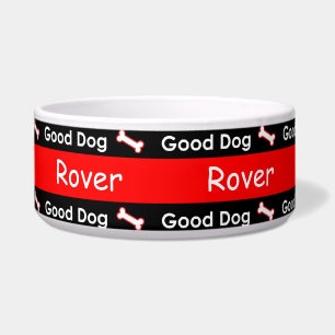 Good Dog Doggie Botten Colorful Red en Black Voerbakje