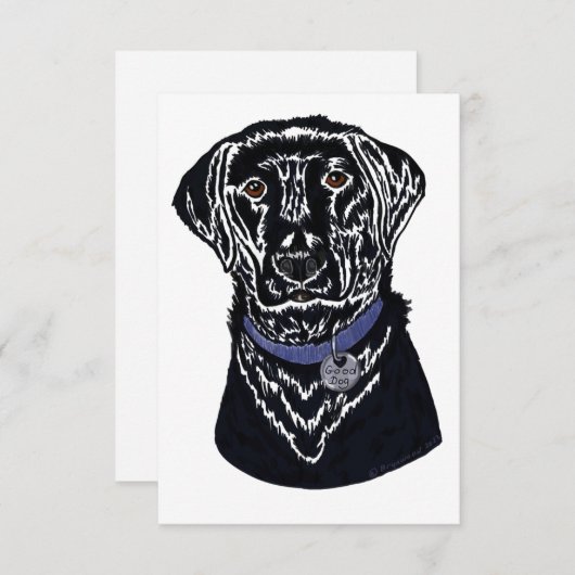 "Good Dog" Flat Dank u kaart (Voorkant / Achterkant)