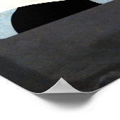 Good Dog Stunt Pilot - zwarte hond vliegt Poster (Hoek)