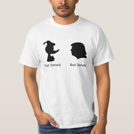 Good Donald en Bad Donald T-shirt (Voorkant)