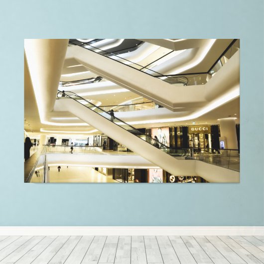 Good Earth City Center Mall Canvas Print Version 1 (Insitu (Houten vloer))