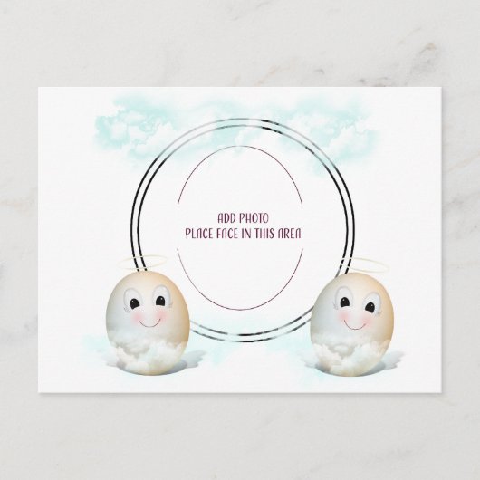 Good Egg Angel Foto Lijst Briefkaart (Voorkant)