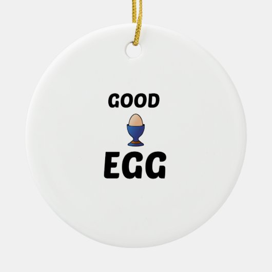 GOOD EGG KERAMISCH ORNAMENT (Voorkant)