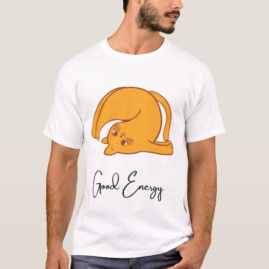 Good energy cat t-shirt (Voorkant)