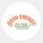 Good Energy Club Positieve Sticker (Voorkant)