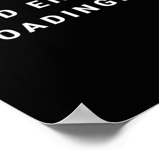 Good Energy Loading... Minimalist  Poster (Hoek)