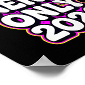 Good Energy Only 2026 Retro Bubble Letter Design  Poster (Hoek)